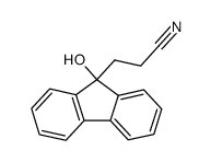 3-(9-hydroxy-9H-fluoren-9-yl)propanenitrile结构式