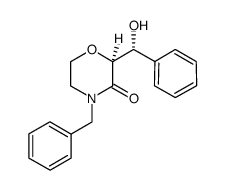 (2S,3R)-4-benzyl-2-(hydroxyphenylmethyl)morpholin-3-one Structure