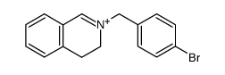 2-(4-bromobenzyl)-3,4-dihydroisoquinolin-2-ium Structure