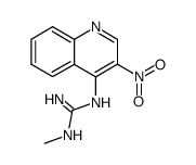 1-methyl-3-(3-nitroquinolin-4-yl)guanidine Structure