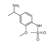 N-[4-(1-aminoethyl)-2-methoxyphenyl]methanesulfonamide Structure