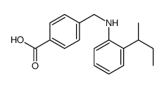 4-[(2-butan-2-ylanilino)methyl]benzoic acid Structure