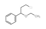 Benzene,(3-chloro-1-ethoxypropyl)-结构式