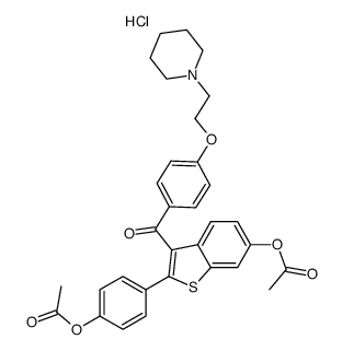 Raloxifene dimethyl ester hydrochloride Structure