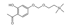 1-(2-hydroxy-4-{[2-(trimethylsilyl)ethoxy]methoxy}phenyl)ethanone结构式