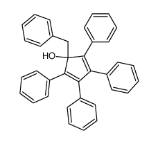 1-benzyl-2,3,4,5-tetraphenyl-cyclopenta-2,4-dienol结构式