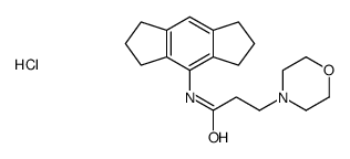 N-(1,2,3,5,6,7-hexahydro-s-indacen-4-yl)-3-morpholin-4-yl-propanamide hydrochloride structure