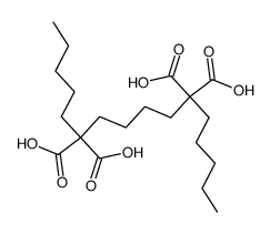 hexadecane-6,6,11,11-tetracarboxylic acid Structure