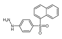 (4-naphthalen-1-ylsulfonylphenyl)hydrazine Structure