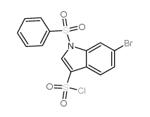 6-BROMO-1-PHENYLSULFONYL-3-CHLOROSULFONYLINDOL picture