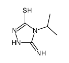 3-amino-4-propan-2-yl-1H-1,2,4-triazole-5-thione结构式