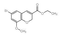 6-BROMO-8-METHOXY-2H-CHROMENE-3-CARBOXYLIC ACID ETHYL ESTER Structure