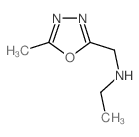 N-[(5-Methyl-1,3,4-oxadiazol-2-yl)methyl]-ethanamine结构式