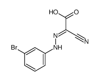 2-[(3-bromophenyl)hydrazinylidene]-2-cyanoacetic acid结构式