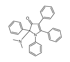 2-(dimethylamino)-1,2,4,5-tetraphenylpyrrol-3-one Structure