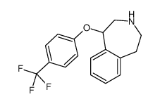 5-[4-(trifluoromethyl)phenoxy]-2,3,4,5-tetrahydro-1H-3-benzazepine Structure