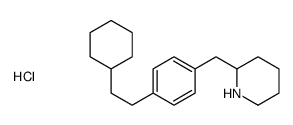 2-[[4-(2-cyclohexylethyl)phenyl]methyl]piperidine,hydrochloride Structure