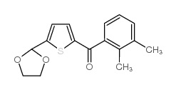 2-(2,3-DIMETHYLBENZOYL)-5-(1,3-DIOXOLAN-2-YL)THIOPHENE Structure