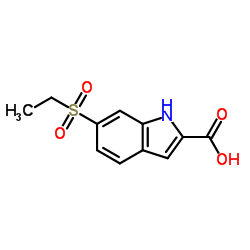 6-(Ethylsulfonyl)-1H-indole-2-carboxylic acid structure