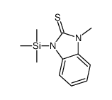 1-methyl-3-trimethylsilylbenzimidazole-2-thione Structure