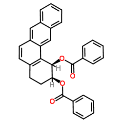 (1R,2S)-1,2,3,4-Tetrahydrotetraphene-1,2-diyl dibenzoate Structure