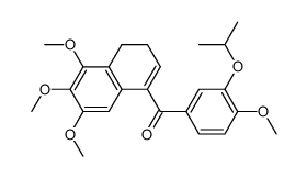 (3''-isopropoxy-4''-methoxyphenyl)-(5',6',7'-trimethoxy-3',4'-dihydronaphthalen-1'-yl)-methanone结构式