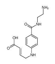 4-[4-(2-aminoethylcarbamoyl)anilino]but-2-enoic acid结构式