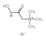 Ethanaminium,2-(hydroxyamino)-N,N,N-trimethyl-2-oxo-, bromide (1:1) Structure