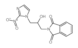 1H-Isoindole-1,3(2H)-dione,2-[2-hydroxy-3-(2-nitro-1H-imidazol-1-yl)propyl]- Structure