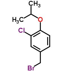 4-(Bromomethyl)-2-chloro-1-isopropoxybenzene结构式