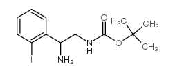 [2-氨基-2-(2-碘-苯基)-乙基]-氨基甲酸叔丁酯盐酸盐结构式