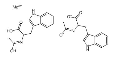 bis(N-acetyl-DL-tryptophanato-O,ON)magnesium结构式