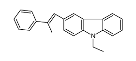 9-ethyl-3-(2-phenylprop-1-enyl)carbazole Structure