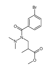 methyl 3-[(3-bromobenzoyl)-(dimethylamino)amino]-2-methylpropanoate Structure