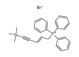 [2(E)-5-(trimethylsilyl)pent-2-en-4-ynyl]triphenylphosphonium bromide Structure