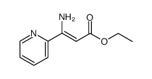 (Z)-3-amino-3-pyridin-2-ylacrylic acid ethyl ester结构式