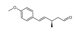 (R,E)-5-(4-methoxyphenyl)-3-methylpent-4-enal结构式