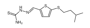 5-isopentylmercapto-thiophene-2-carbaldehyde thiosemicarbazone结构式