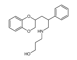 (+-)-2-<3-(3-Hydroxy-propyl-amino)-2-phenyl-propyl>-benzdioxan-(1,4) Structure