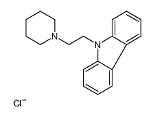 9-[2-(3,4,5,6-tetrahydro-2H-pyridin-1-yl)ethyl]carbazole chloride Structure