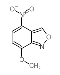 2,1-Benzisoxazole,7-methoxy-4-nitro- structure