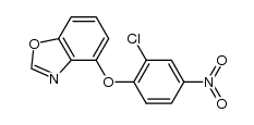 4-(2-chloro-4-nitrophenoxy)-1,3-benzoxazole结构式