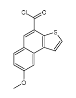 8-methoxynaphtho[2,1-b]thiophene-4-carbonyl chloride结构式