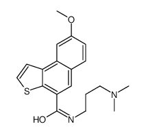 N-(3,3-dimethylamino)propyl-8-methoxynaphtho(2,1-b)thiophene-4-carboxamide结构式