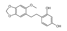 4-[2-(6-methoxy-1,3-benzodioxol-5-yl)ethyl]benzene-1,3-diol Structure