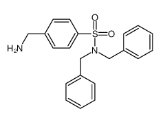 4-(aminomethyl)-N,N-dibenzylbenzenesulfonamide结构式