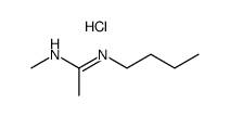 N-(n-butyl)-N'-methylacetamidinium chloride Structure