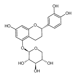 5,7,3',4'-tetrahydroxyflavan-5-O-β-D-xyloside Structure