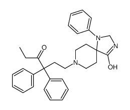 8-(4-oxo-3,3-diphenylhexyl)-1-phenyl-1,3,8-triazaspiro[4.5]decan-4-one Structure