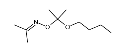 propan-2-one O-(2-butoxypropan-2-yl) oxime Structure